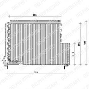 DELPHI TSP0225079 Конденсатор, кондиціонер