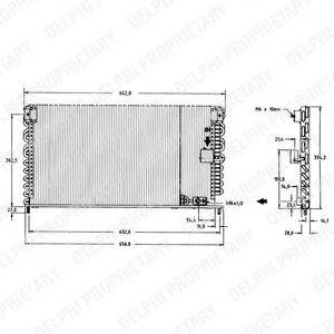 DELPHI TSP0225149 Конденсатор, кондиціонер