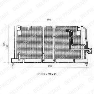 DELPHI TSP0225354 Конденсатор, кондиціонер