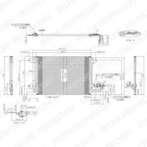 DELPHI TSP0225482 Конденсатор, кондиціонер