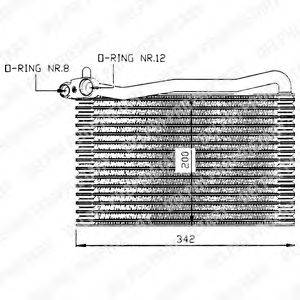 DELPHI TSP0525007 Випарник, кондиціонер