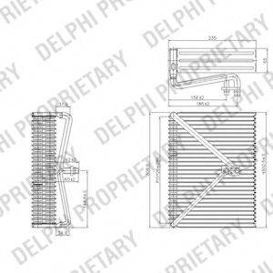 DELPHI TSP0525178 Випарник, кондиціонер