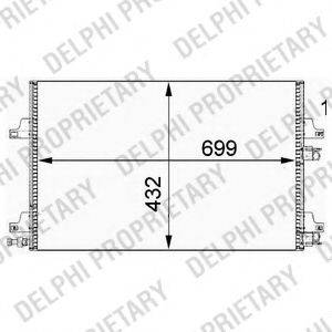 DELPHI TSP0225639 Конденсатор, кондиціонер