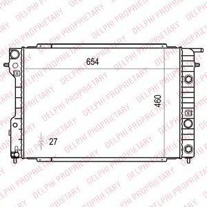 DELPHI TSP0524008 Радіатор, охолодження двигуна