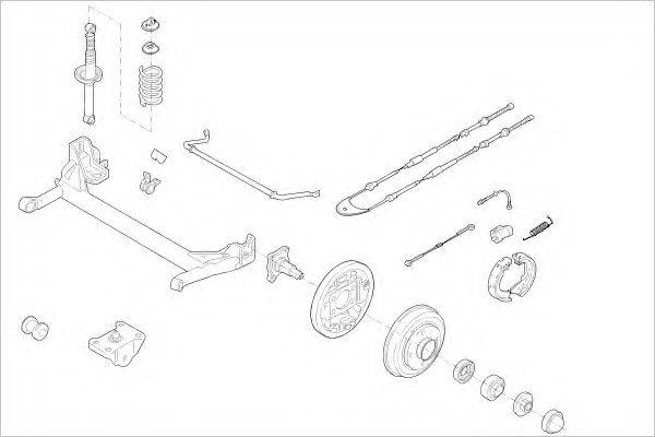 DELPHI FORD03900R Підвіска колеса