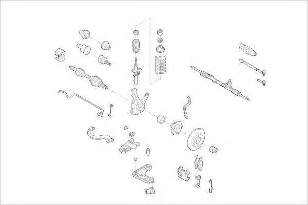 DELPHI FORD08860F Підвіска колеса