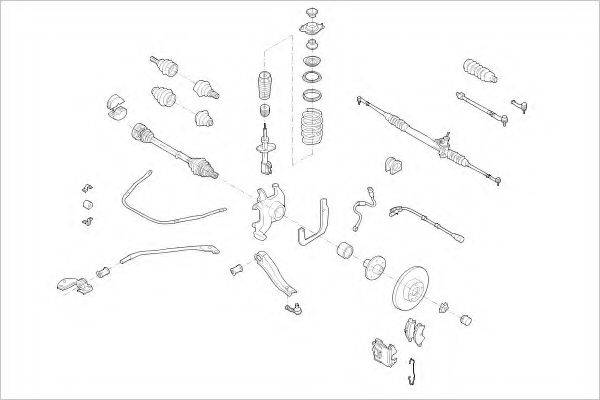 DELPHI OPEL01838F Підвіска колеса