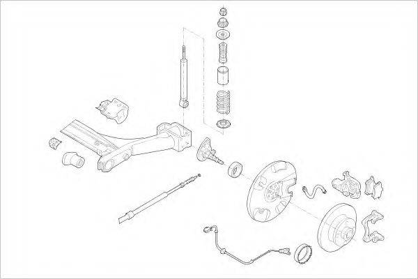 DELPHI VW09399R Підвіска колеса