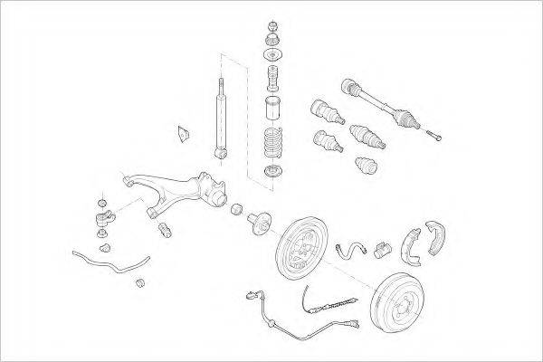 DELPHI VW04681R Підвіска колеса