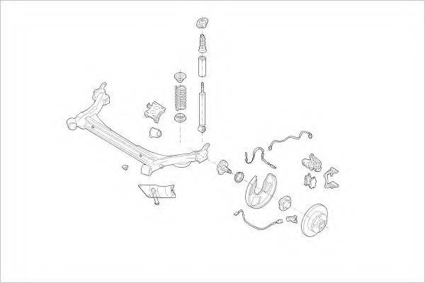 DELPHI VW11606R Підвіска колеса