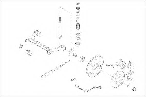 DELPHI VW06262R Підвіска колеса