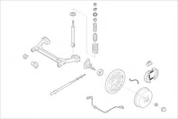 DELPHI VW01718R Підвіска колеса