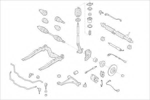 DELPHI OPEL03868F Підвіска колеса