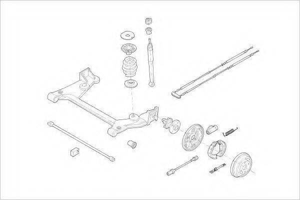 DELPHI OPEL15239R Підвіска колеса