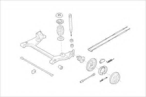 DELPHI OPEL01825R Підвіска колеса