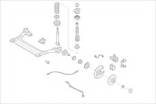 DELPHI AUDI04618R Підвіска колеса