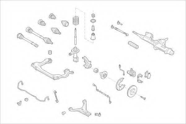 DELPHI AUDI01398F Підвіска колеса