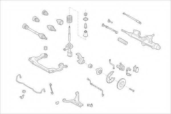 DELPHI AUDI04667F Підвіска колеса