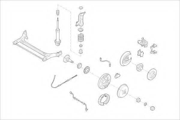 DELPHI AUDI04671R Підвіска колеса