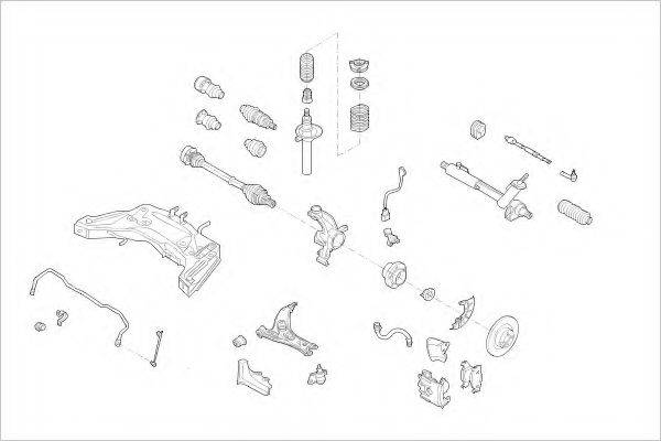 DELPHI VW23205F Підвіска колеса