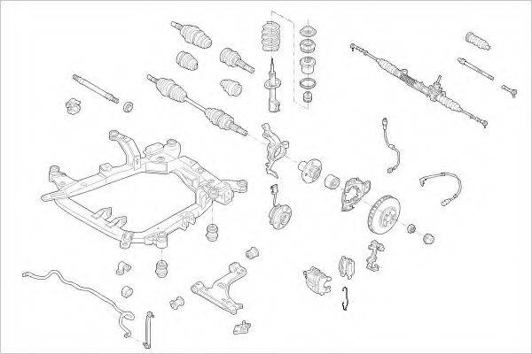 DELPHI OPEL09006F Підвіска колеса