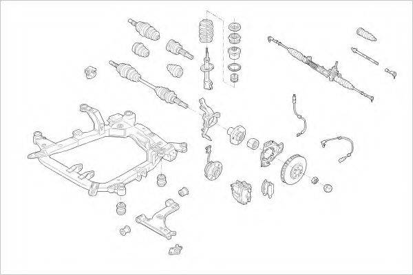 DELPHI OPEL17245F Підвіска колеса