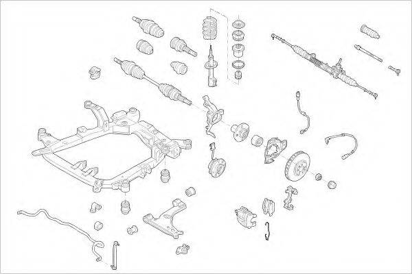 DELPHI OPEL09985F Підвіска колеса