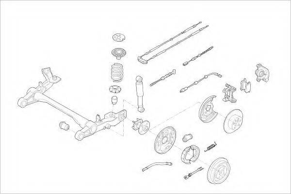 DELPHI OPEL15343R Підвіска колеса