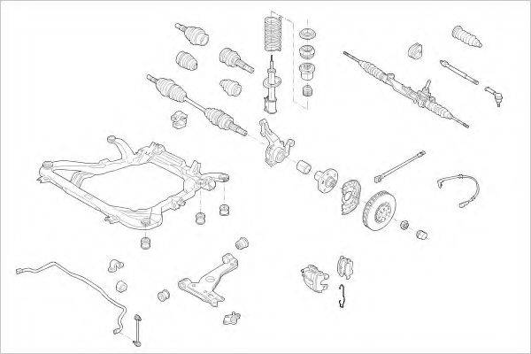 DELPHI OPEL15881F Підвіска колеса