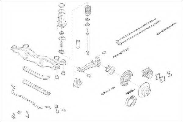 DELPHI OPEL15886R Підвіска колеса