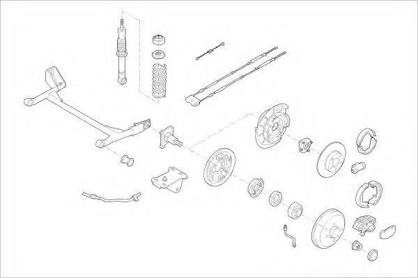 DELPHI FORD12386R Підвіска колеса