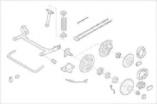 DELPHI FORD12380R Підвіска колеса