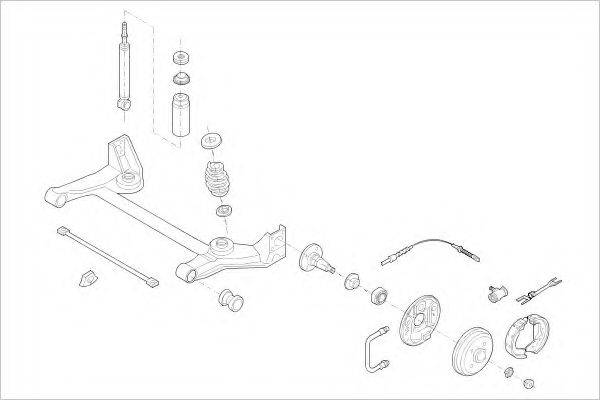 DELPHI OPEL00547R Підвіска колеса