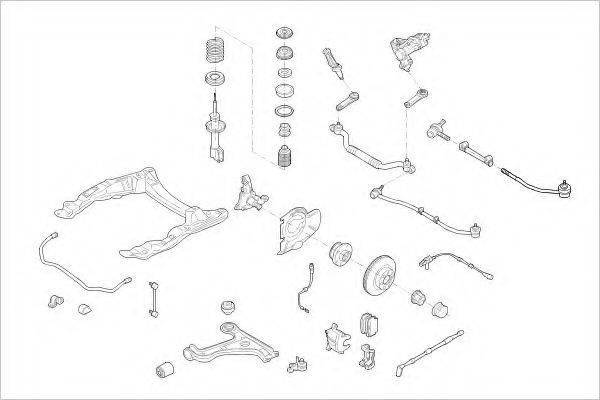 DELPHI OPEL15326F Підвіска колеса