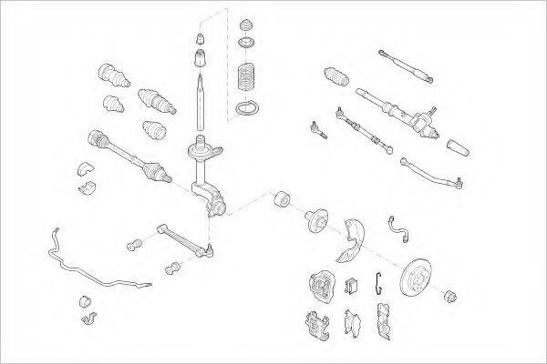 DELPHI VW08046F Підвіска колеса