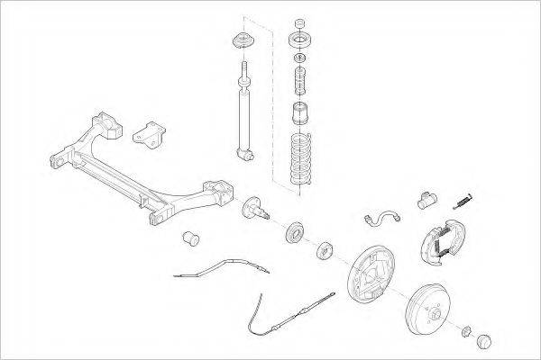 DELPHI VW01603R Підвіска колеса