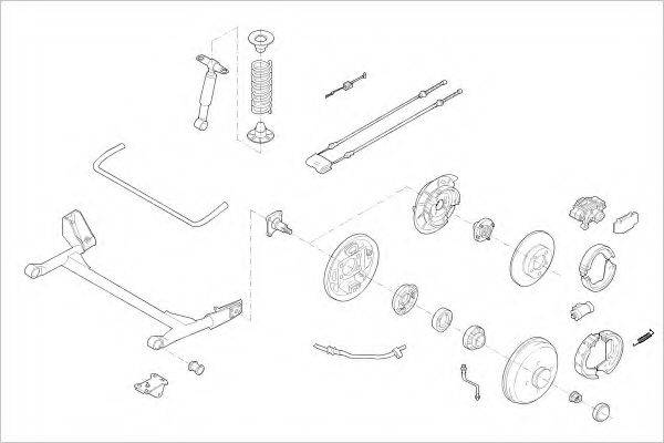 DELPHI FORD05187R Підвіска колеса