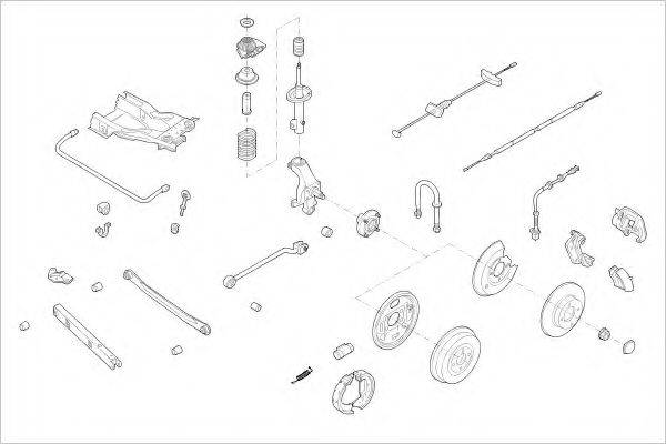 DELPHI FORD01307R Підвіска колеса