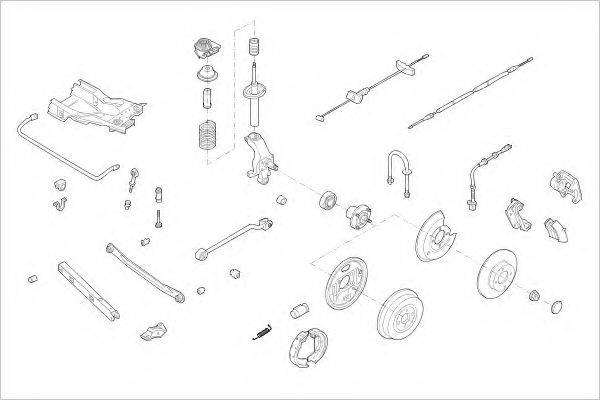 DELPHI FORD05817R Підвіска колеса