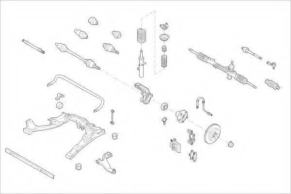 DELPHI FORD15447F Підвіска колеса