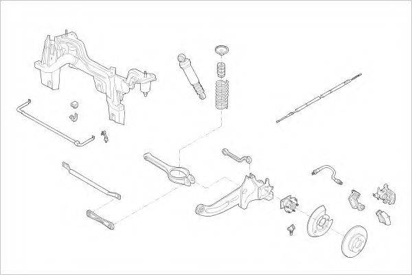 DELPHI FORD15493R Підвіска колеса