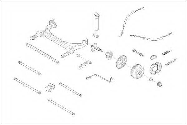 DELPHI RENA05656R Підвіска колеса