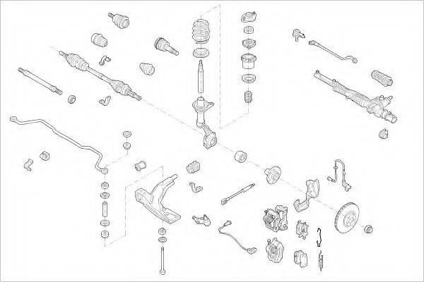 DELPHI OPEL07175F Підвіска колеса