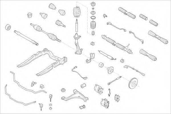 DELPHI OPEL01019F Підвіска колеса