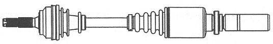 FARCOM 123071 Приводний вал