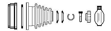 FARCOM 134013 Шарнірний комплект, приводний вал