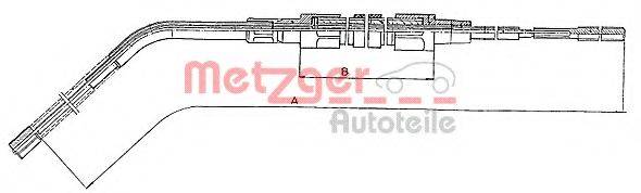 METZGER 104132 Трос, стоянкова гальмівна система