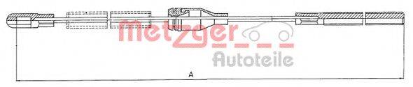 METZGER 115752 Трос, стоянкова гальмівна система