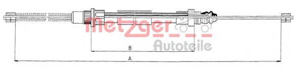 METZGER 116581 Трос, стоянкова гальмівна система