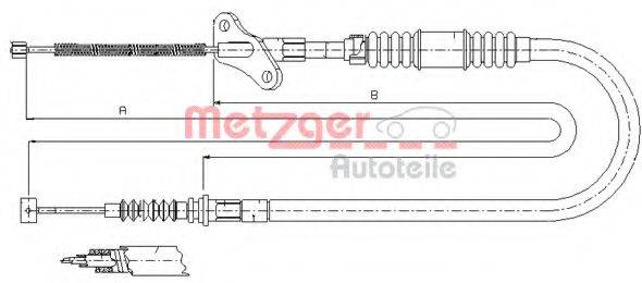 METZGER 172721 Трос, стоянкова гальмівна система